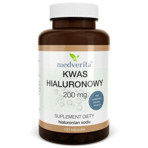 Medverita Kwas hialuronowy 200 mg 100 kapsułek