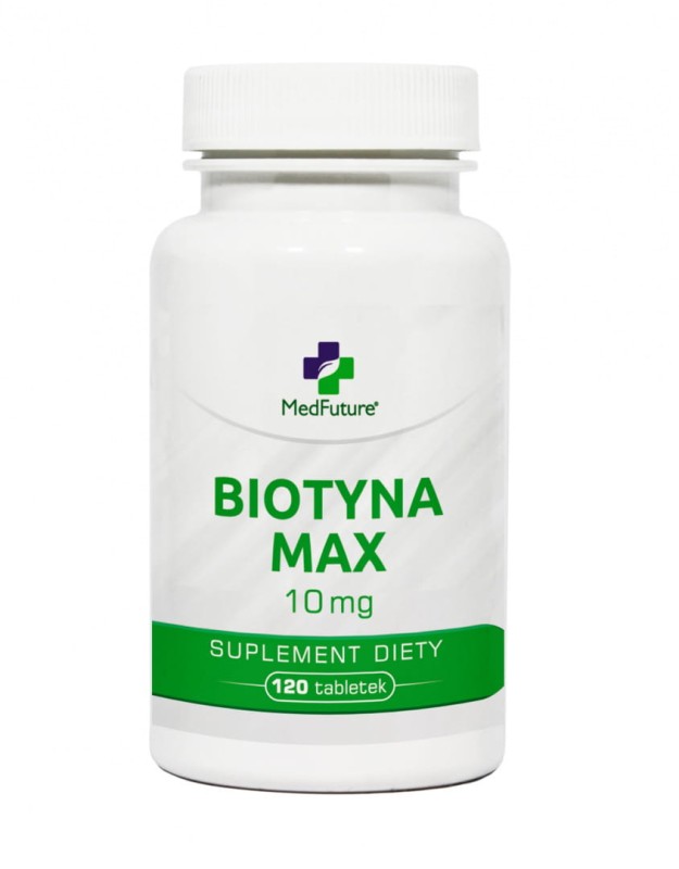 2x Biotyna Max 10 mg - 120 tabletek MEDFUTURE