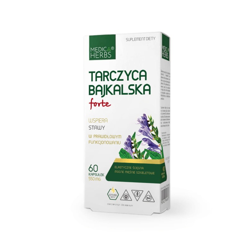 Tarczyca Bajkalska Forte 550 mg 60 kapsułek MEDICA HERBS