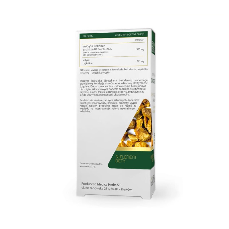 Tarczyca Bajkalska Forte 550 mg 60 kapsułek MEDICA HERBS