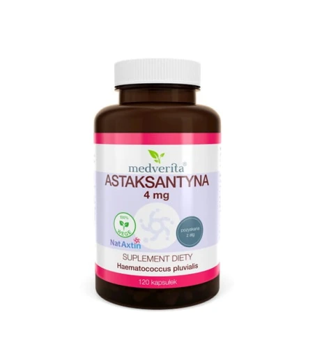 Astaksantyna NatAxtin™ 4 mg 120 kapsułek MEDVERITA