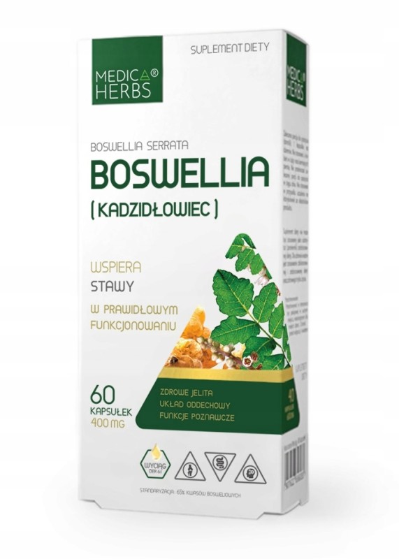Boswellia serrata (Kadzidłowiec) 400 mg 60 kapsułek MEDICA HERBS 
