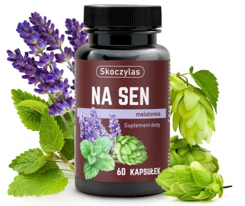 SKOCZYLAS Na sen Melatonina 60 kapsułek