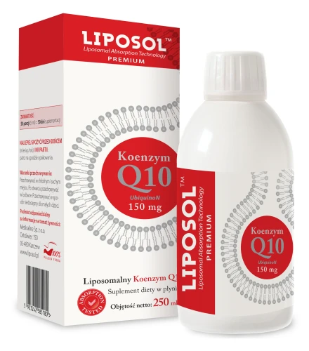 Liposol, Liposomalny Koenzym Q10 (UbiquinoN) 150 mg - 250 ml ALINESS