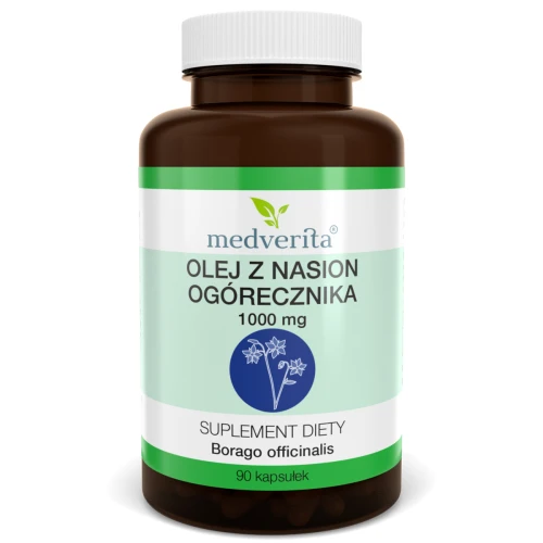Olej z nasion ogórecznika 1000 mg - 90 kapsułek MEDVERITA