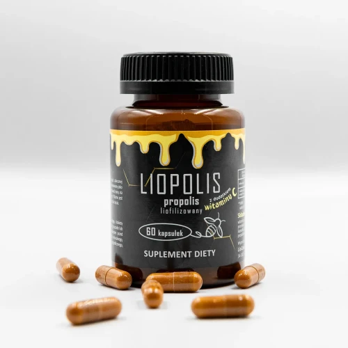 LIOPOLIS Liofilizowany Ekstrakt Propolisowy+Wit. C | 60 Kapsułek LIOCARE