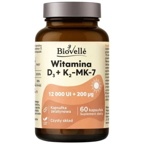 Witamina D3 K2 Forte BIOVELLE