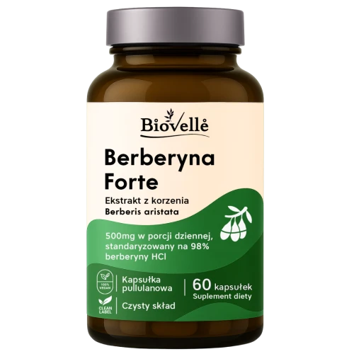 Berberyna Forte z Chromem 60 kapsułek BIOVELLE