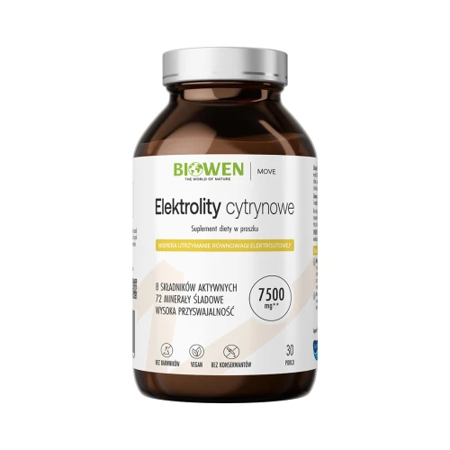 Elektrolity Cytrynowe 243 g proszek BIOWEN