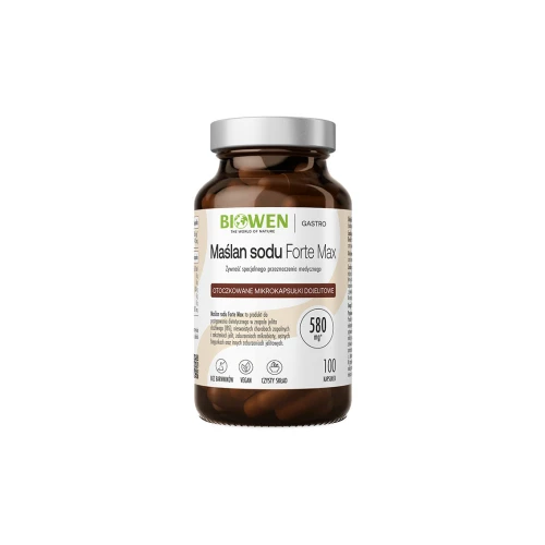 Maślan sodu 580 mg + 413 mg kwasu masłowego Biowen 100 kapsułek